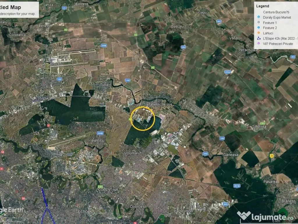 Teren intravilan Soseaua de centrua Stefanestii de Jos