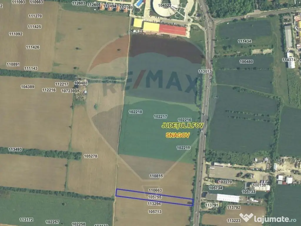 Teren 5,005mp Snagov /Deschidere la DN 1