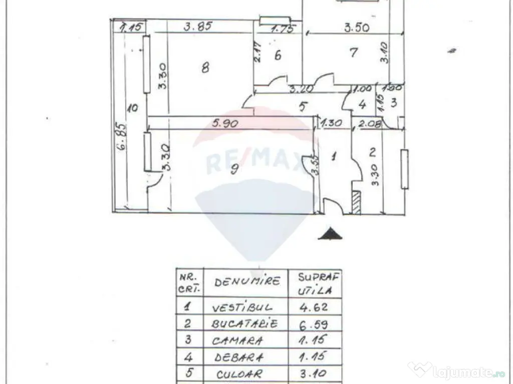 Apartament 3 cam, decomandat, Titulescu 