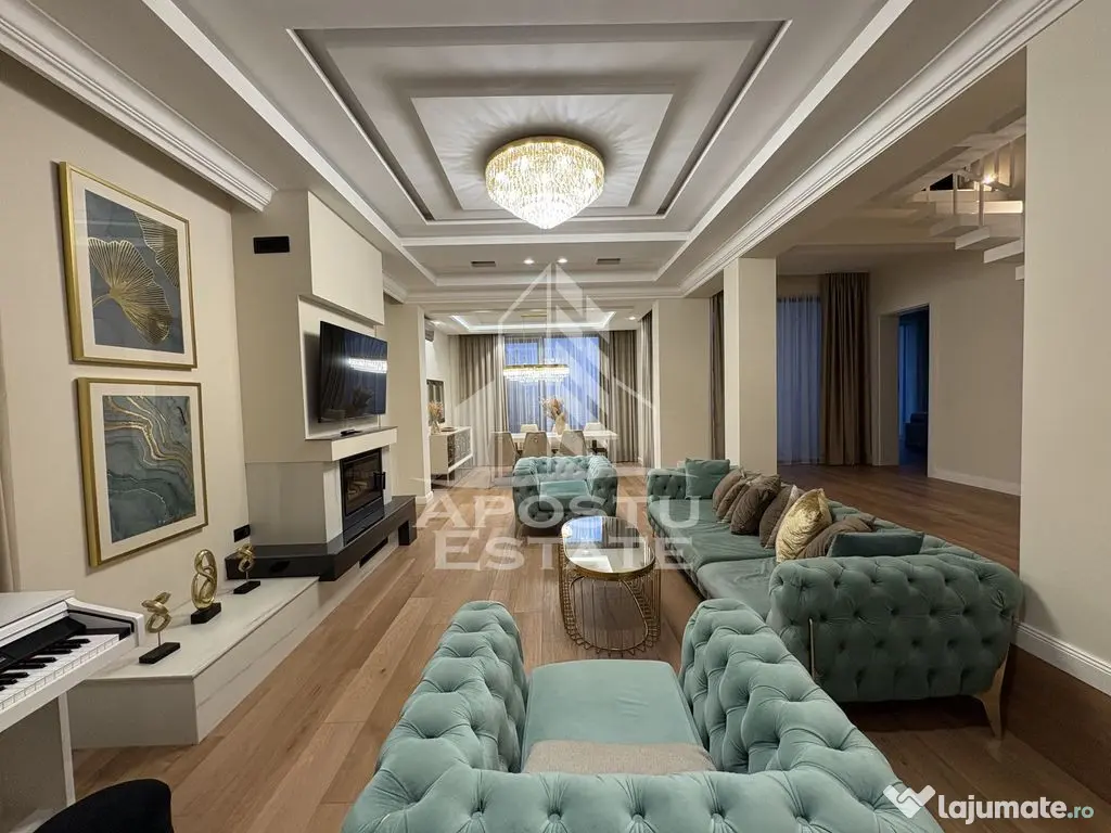 Vila de lux cu piscina incalzita de vanzare in Mosnita No... 