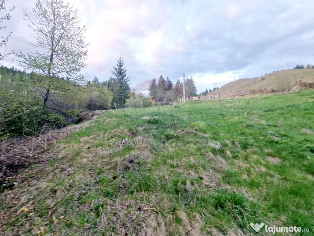 Teren cu vedere la Muntele Ceahlau