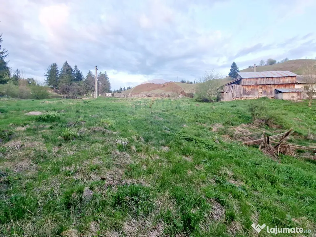 Teren cu vedere la Muntele Ceahlau