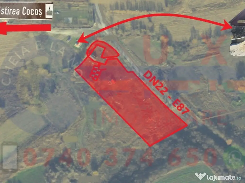 ID 7837 Investiție cu viziune - Teren cu deschidere la E87 - DN22