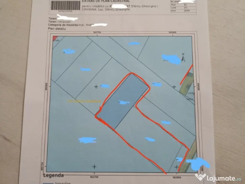 De vânzare teren intravilan construibil în Sfântu Gheorghe