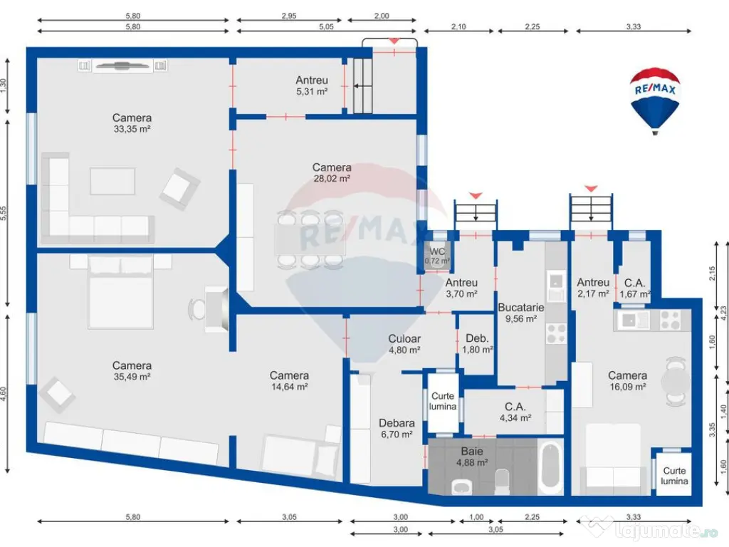 Spațiu ultracentral în Oradea, 171 mp, clinică sau bir... 