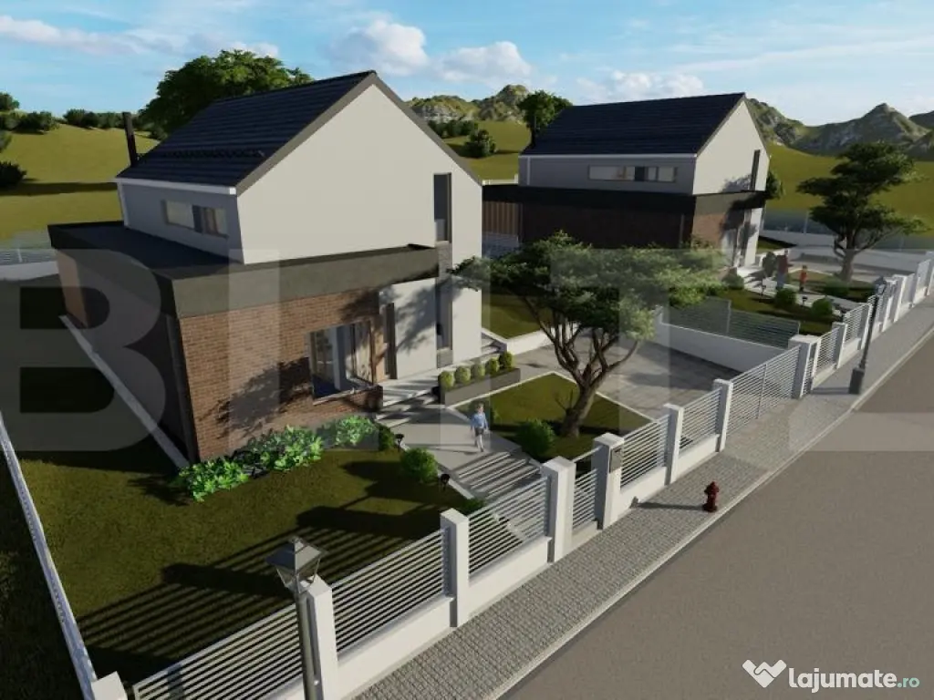 Casa 125 mp teren 500 mp zona profi design deosebit