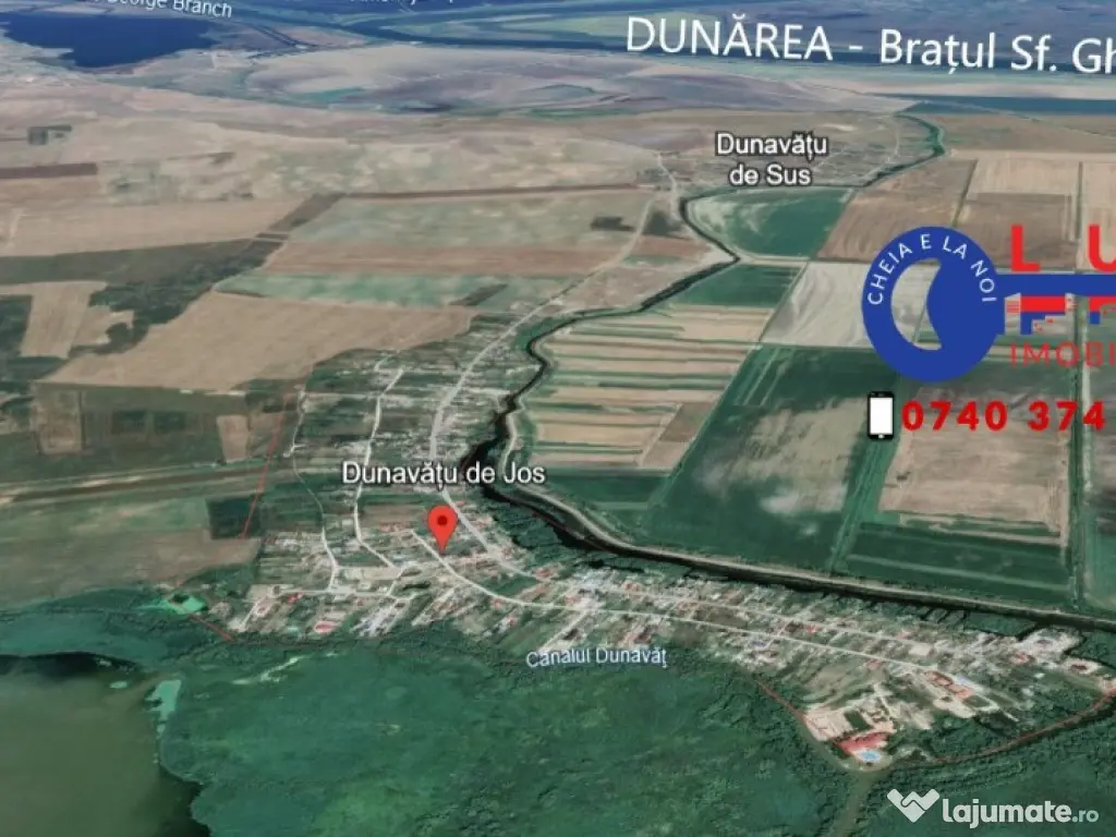 ID 7848 Teren în Dunăvățu de Jos DE VÂNZARE 