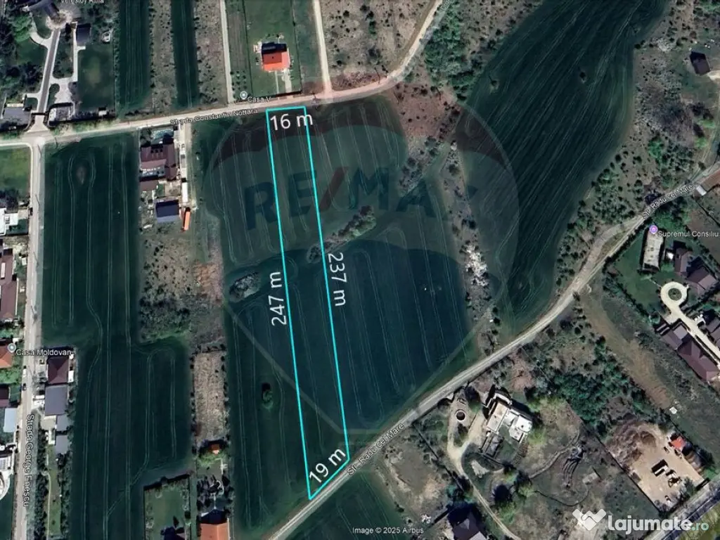 Teren intravilan, 3916 mp, dubla deschidere, Vladisceasca