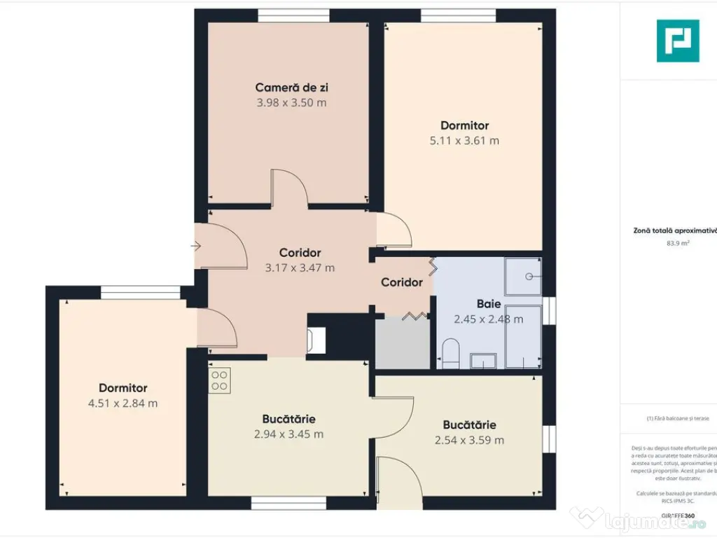 Casă cu 3 camere și teren generos lângă frontieră 