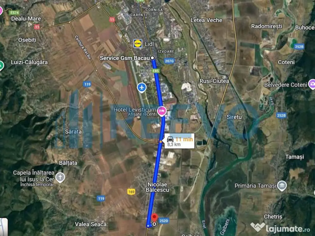 Teren de vânzare, Com. Nicolae Bălcescu, Jud. Bacău 