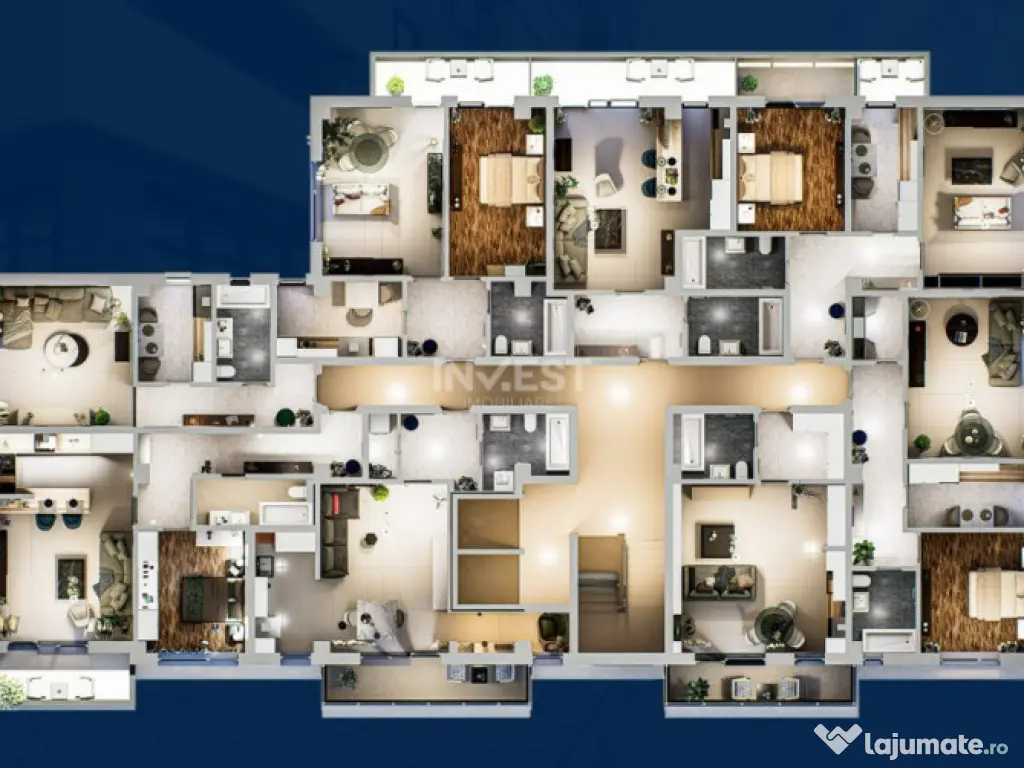 Apartament 1 cameră - spațios într-un complex rezidenția