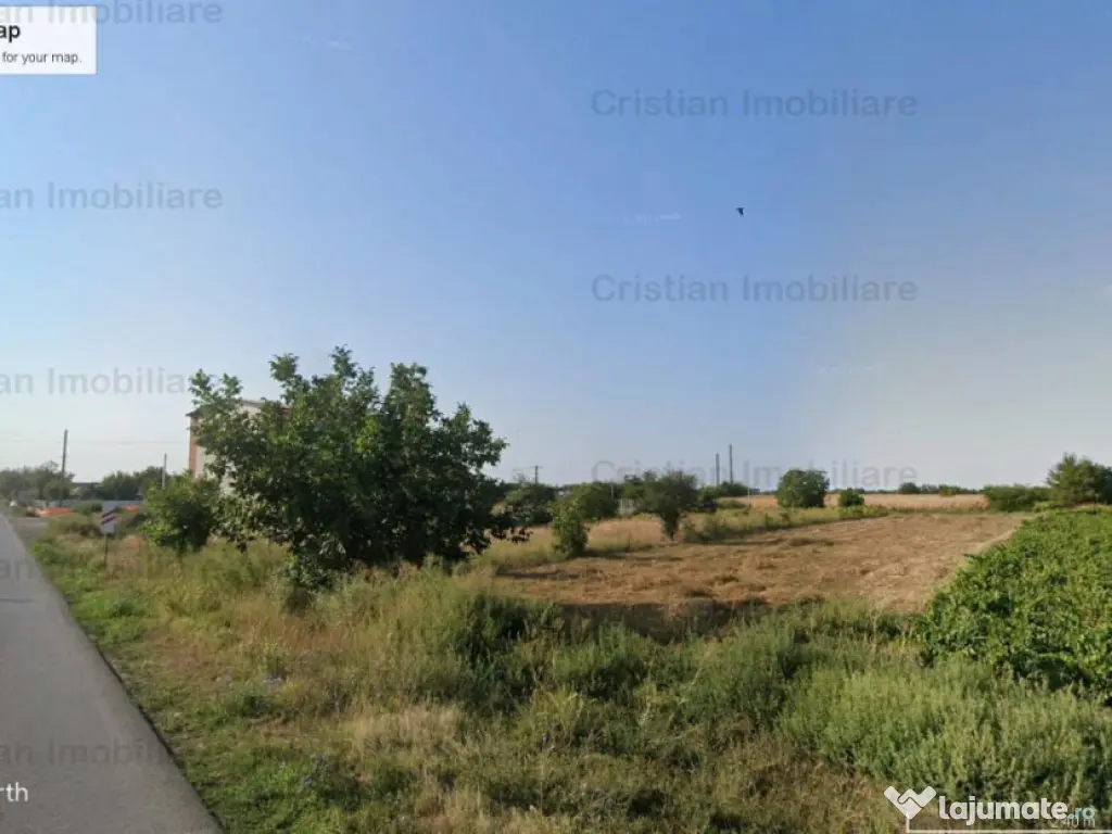 Teren 1750 mp intrare in Chiscani, deschidere 18 m la DJ 