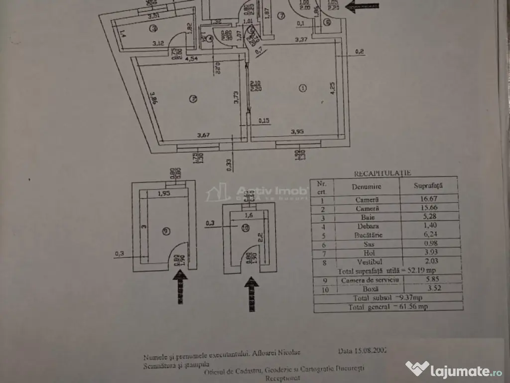 2 camere - centrala proprie - Marasesti - Unirii 