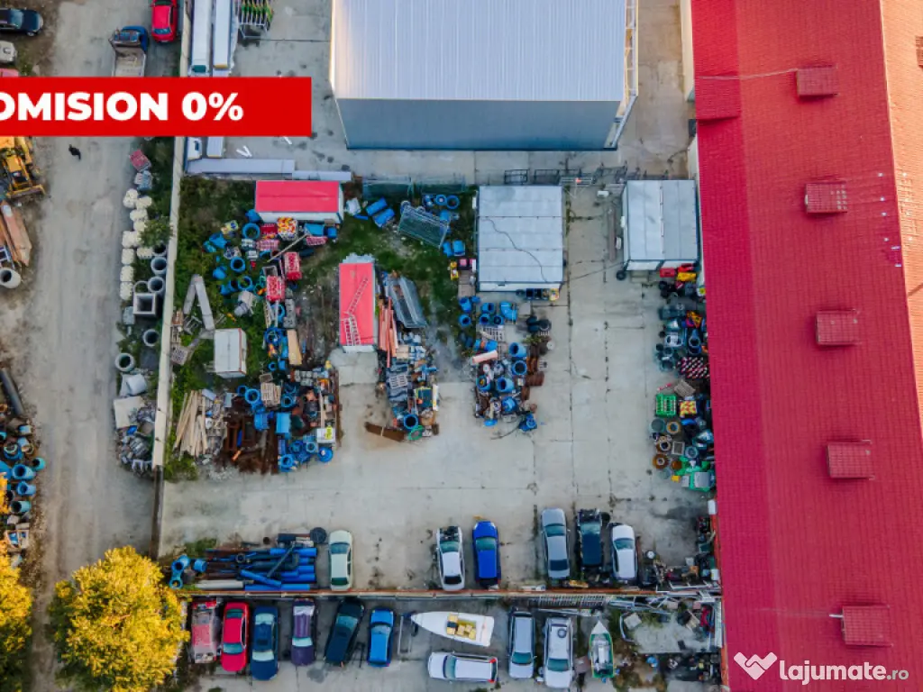 Teren | platformă betonată de închiriat – 900 mp | Stra 