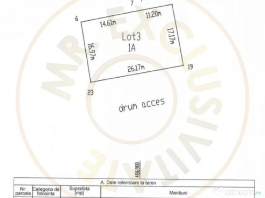 Teren 500 mp intravilan Smeura Stoenari - 4 loturi 