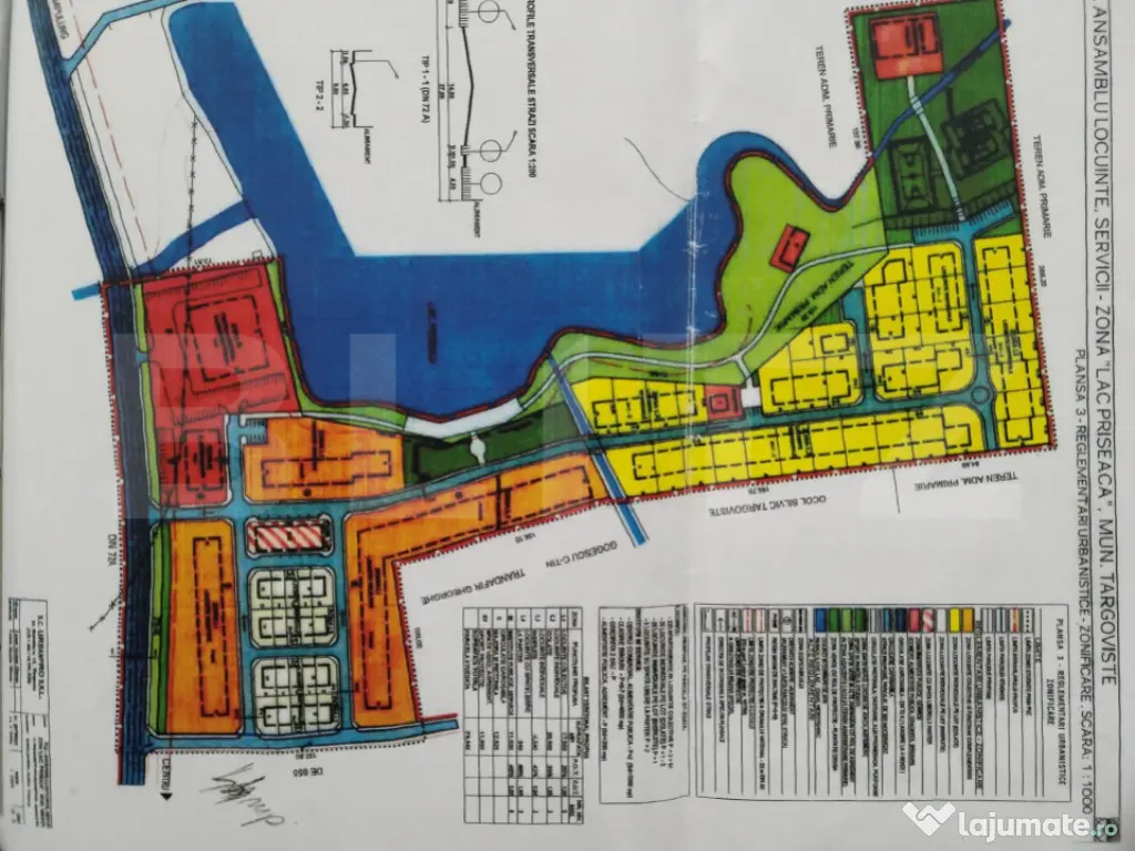 Teren 1150 mp Locuințe Colective P+3+M Zona Lac Priseaca 