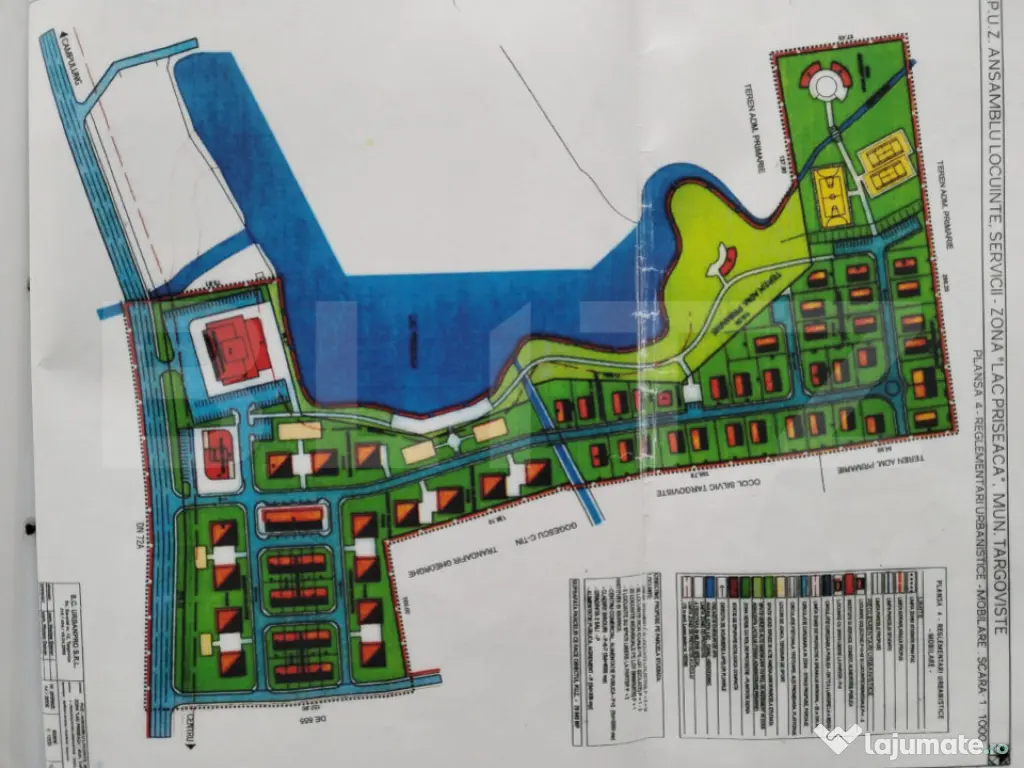 Teren 1150 mp Locuințe Colective P+3+M Zona Lac Priseaca 