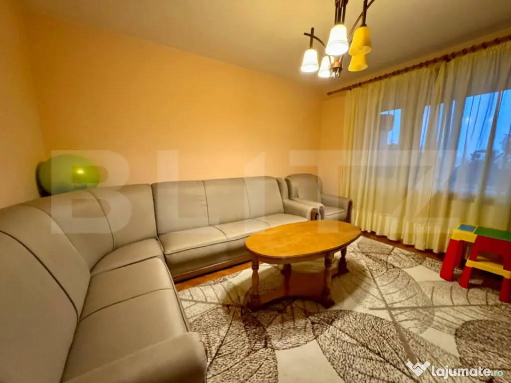 Apartament 2 camere, decomandat, 51.5 mp, mobilat – Zona C