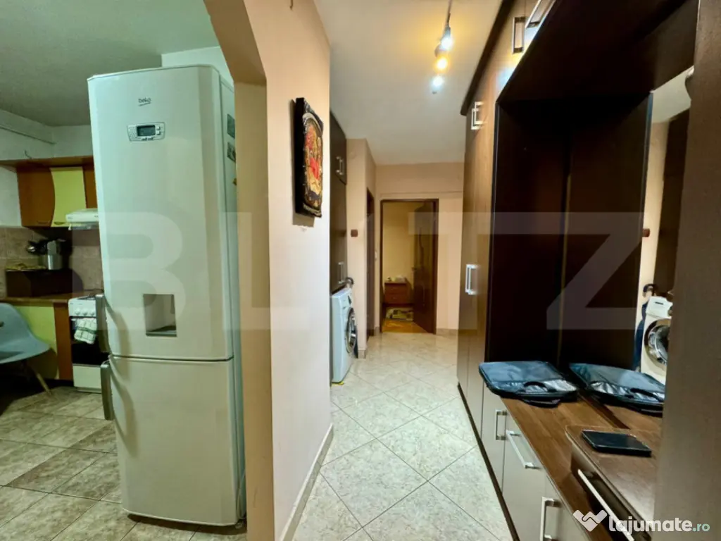 Apartament 2 camere, decomandat, 51.5 mp, mobilat – Zona C