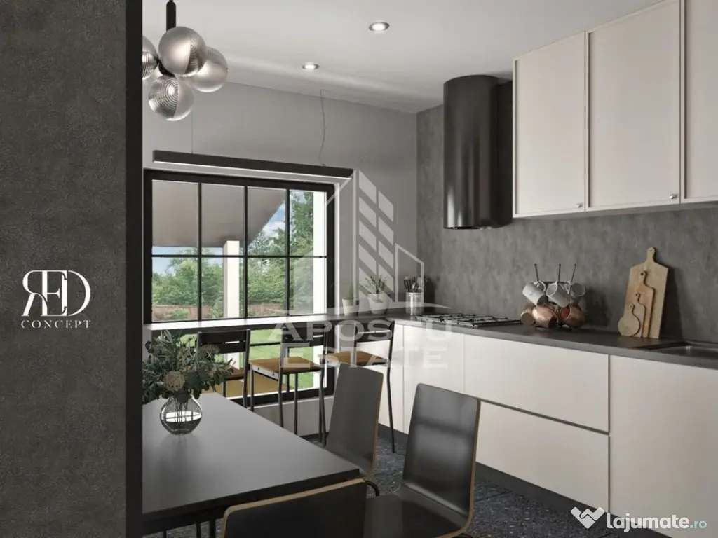 Casa individuala la rosu, teren 700mp, Giarmata 