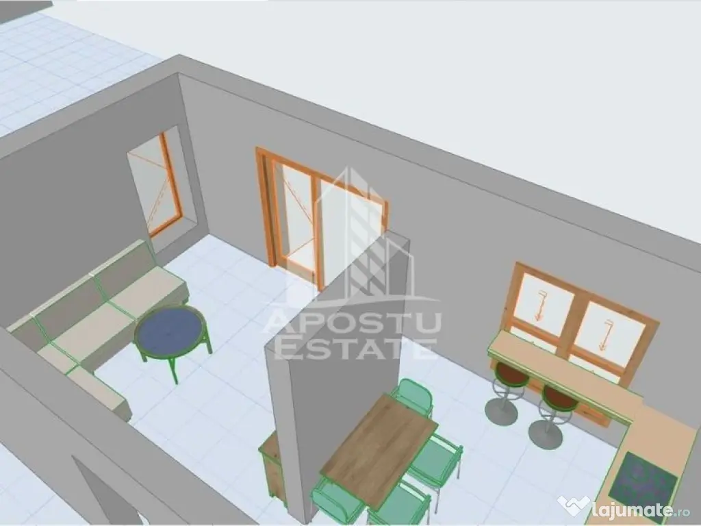 Casa individuala la rosu, teren 700mp, Giarmata 