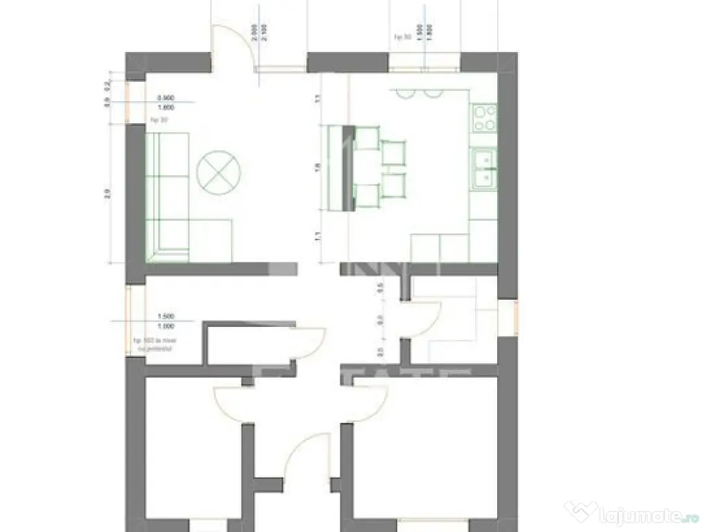 Casa individuala la rosu, teren 700mp, Giarmata 