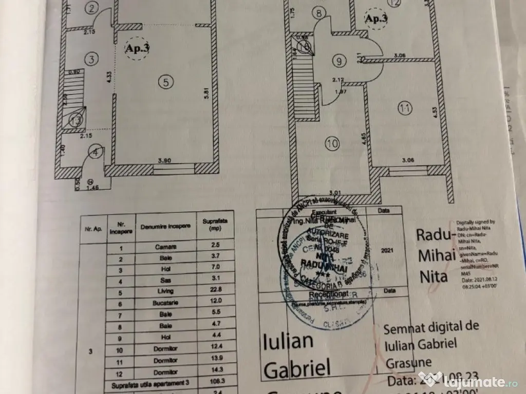 Casa 4 camere, P+1+Pod, toate utilitatile