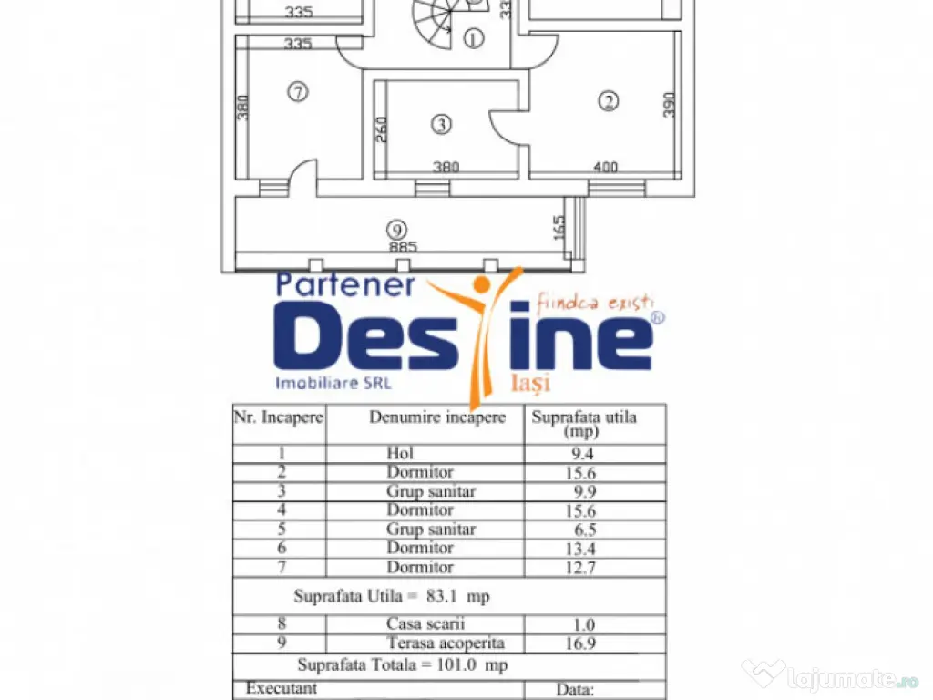 Casă individuală stil grecesc cu 5 camere S+P+1+pod, 200 m 