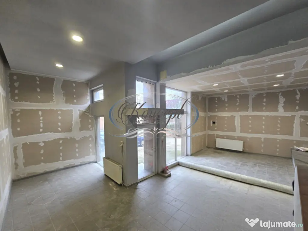 Spatiu comercial cu inaltime mare si curte proprie in Manast