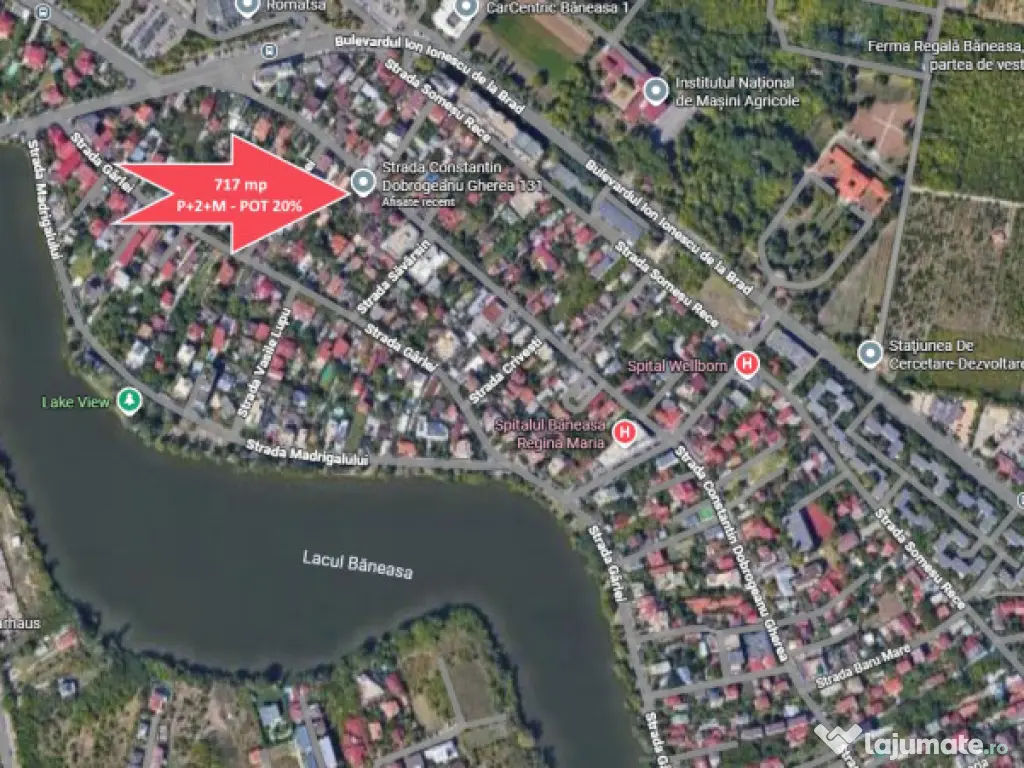 Teren 717mp Nord Baneasa Dobrogeanu Gherea Sisesti Ionescu 