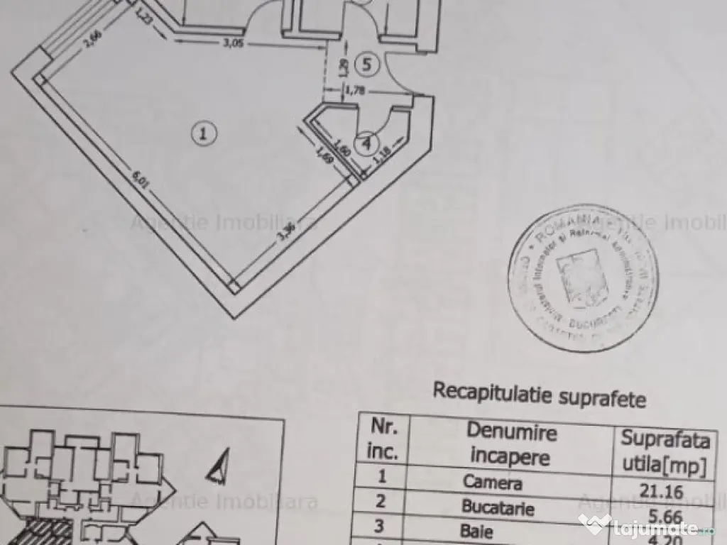 Garsoniera Planorama - 35 mp - Centrala Proprie!