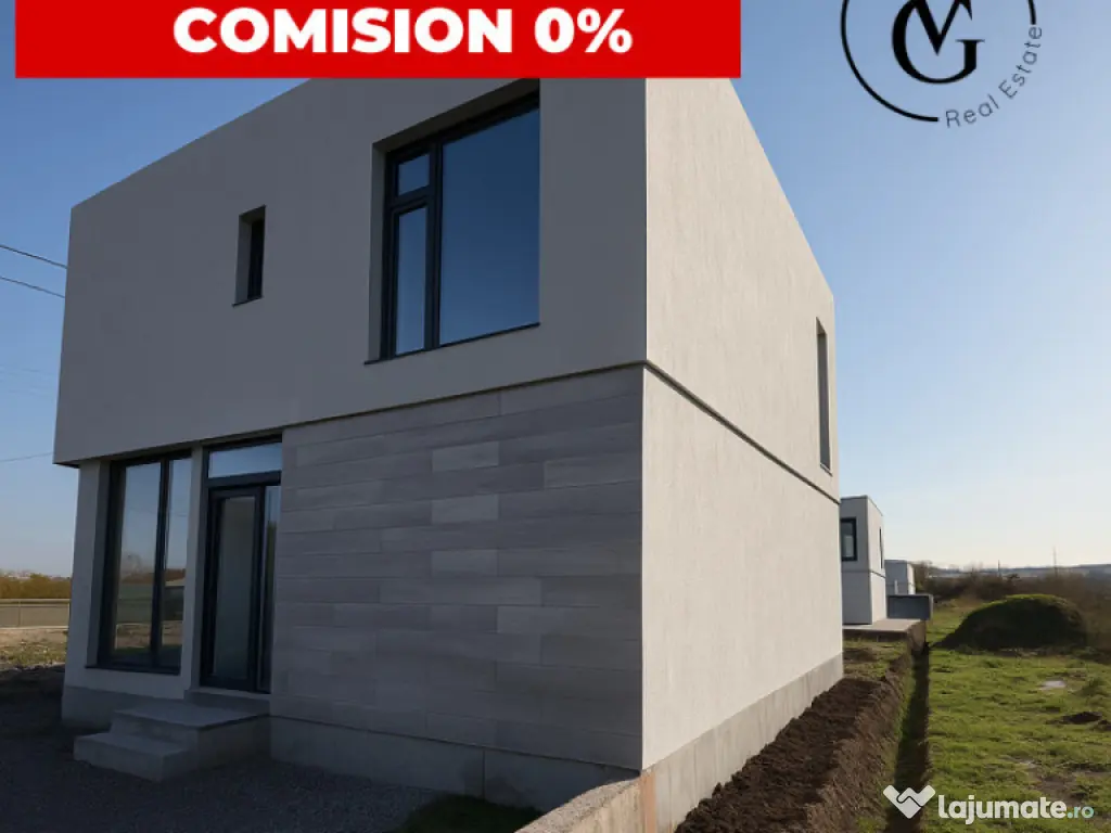 Vila modernă - finisată -terasă circulabila vedere lac ș 