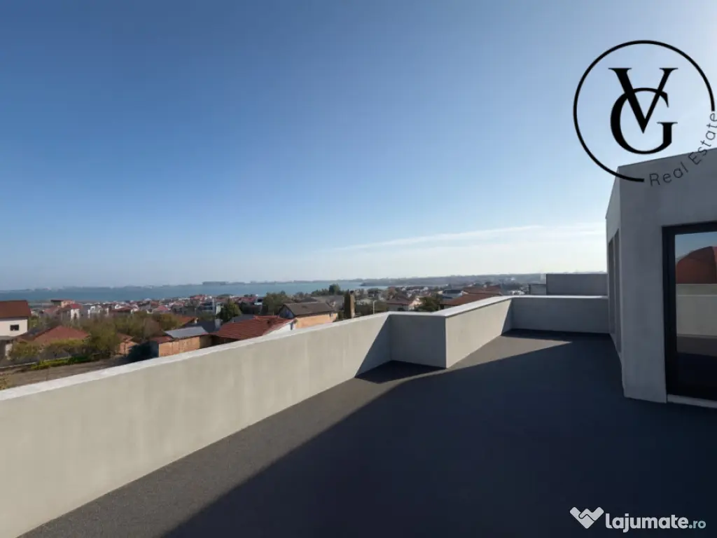 Vila modernă - finisată -terasă circulabila vedere lac ș 