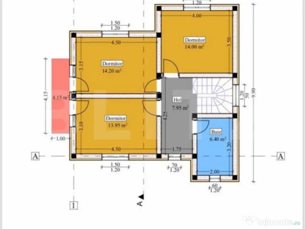 Casă individuală 4 camere, 120 mp utili, zona Bucium