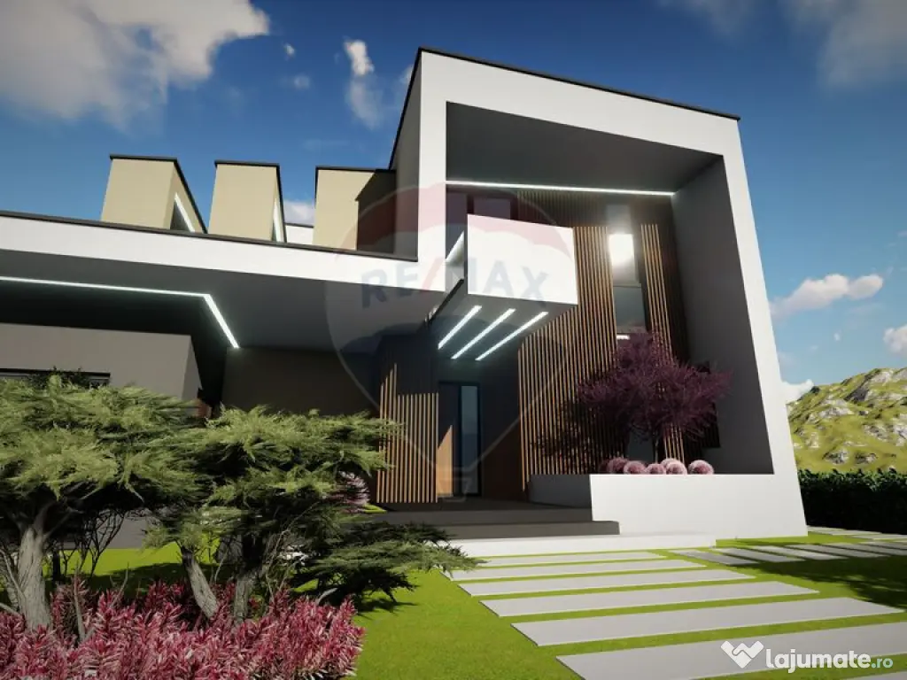 Vilă cu 3 camere, la roșu | Proiect modern – Poiana C... 