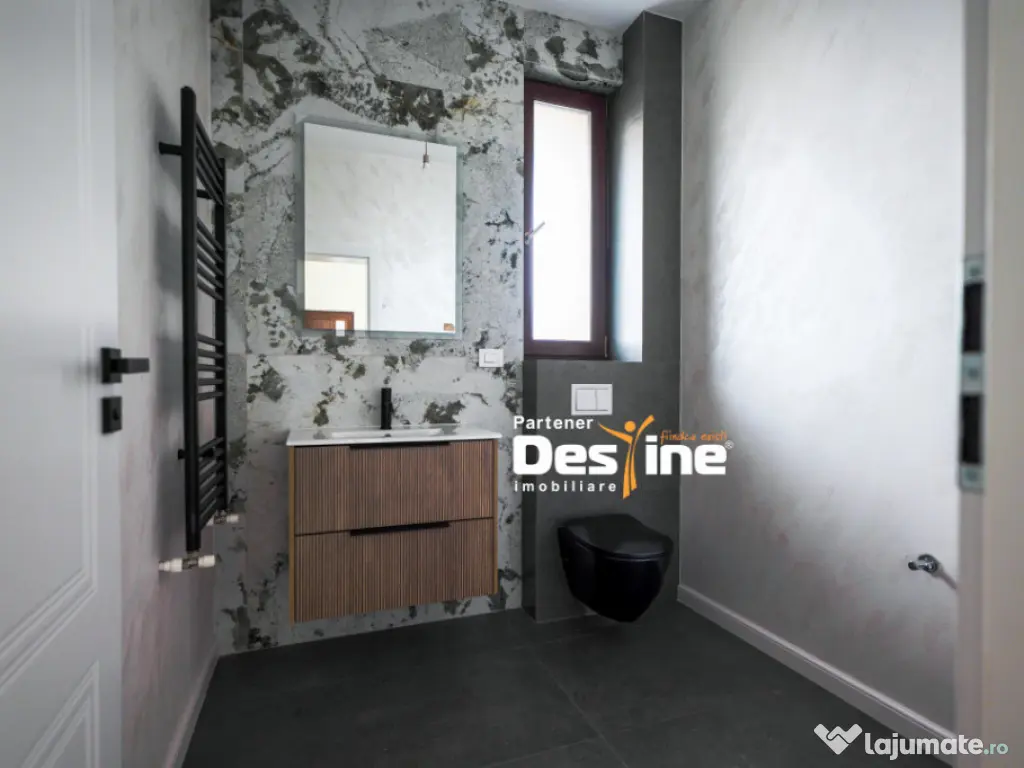 Duplex modern P+1+P calitate superioară 116 mp teren 390 mp 