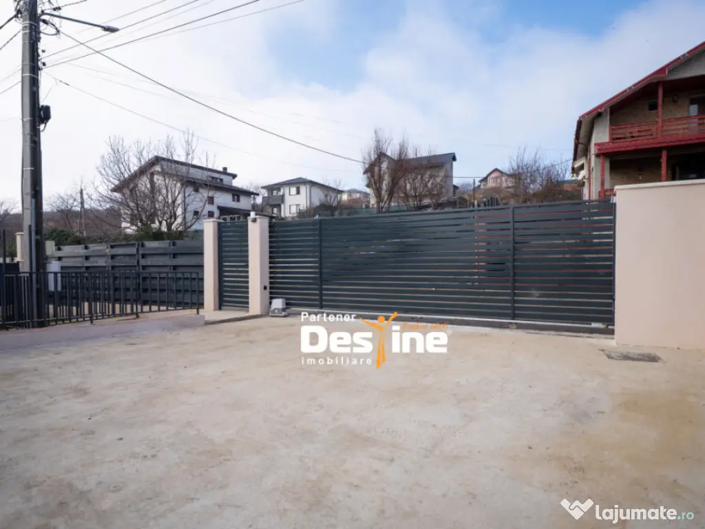 Duplex modern P+1+P calitate superioară 116 mp teren 390 mp 