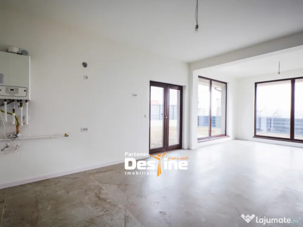 Duplex modern P+1+P calitate superioară 116 mp teren 390 mp 