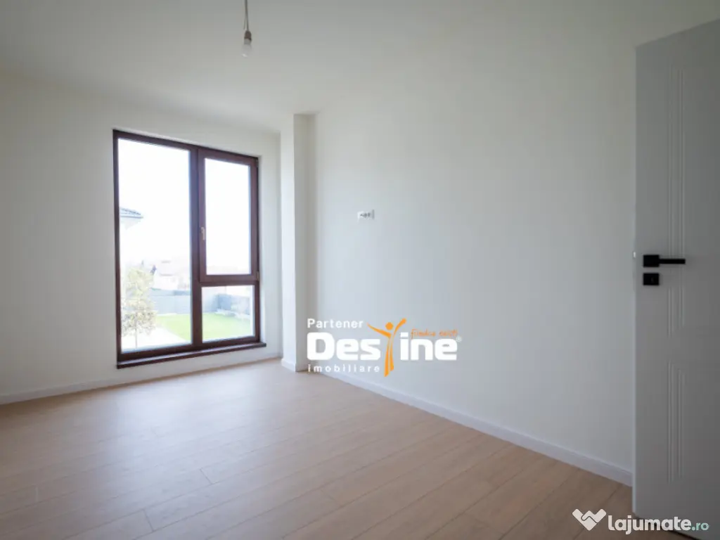 Duplex modern P+1+P calitate superioară 116 mp teren 390 mp 