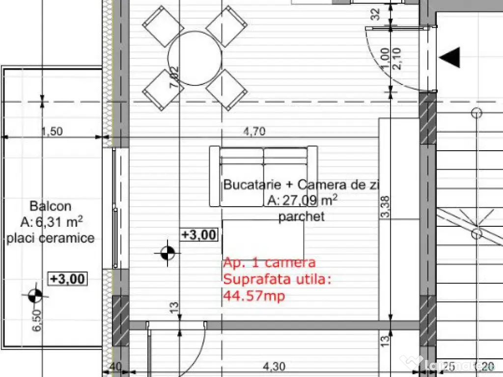 Apartament cu 2 camere de vânzare – zona Cetatii 