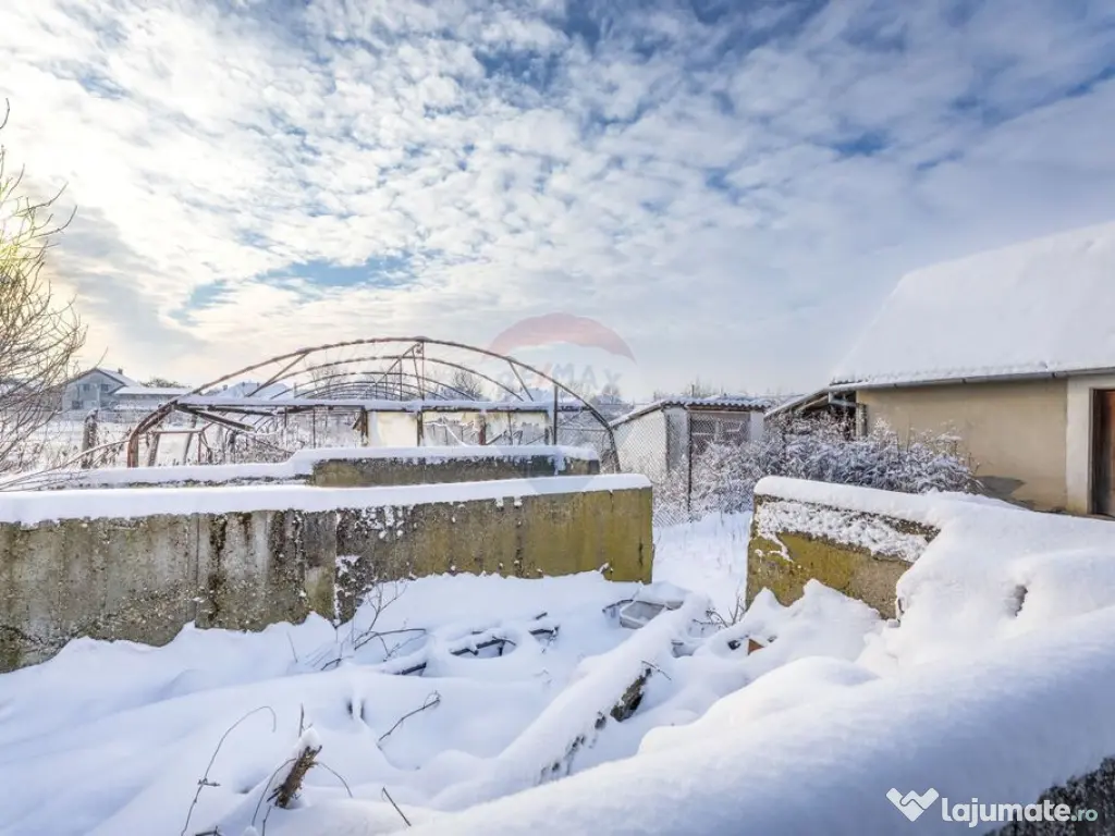 Proprietate cu două case și teren generos, cu toate uti... 