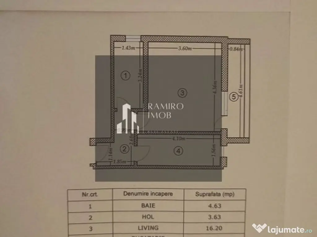 Garsoniera Decomandata - Sector 3 - Bloc 2015 