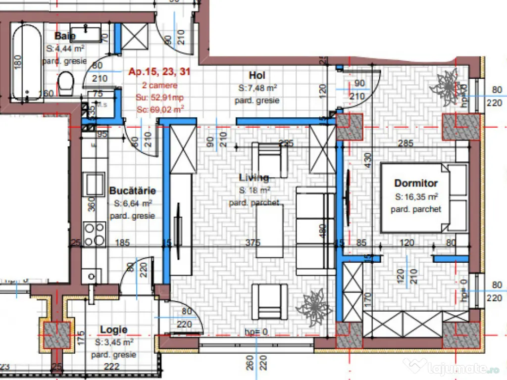APARTAMENT DECOMANDAT,2 CAMERE, ETAJ 1, VALEA ADANCA, COMSIO 