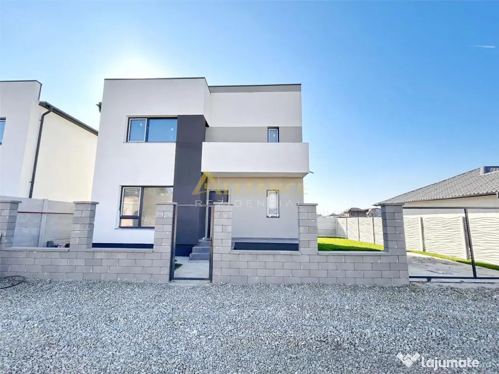 VILA INDIVIDUALA MODERNA | P 1E | 4 camere | Incalzire prin 