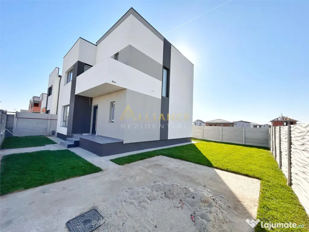 VILA INDIVIDUALA MODERNA | P 1E | 4 camere | Incalzire prin 