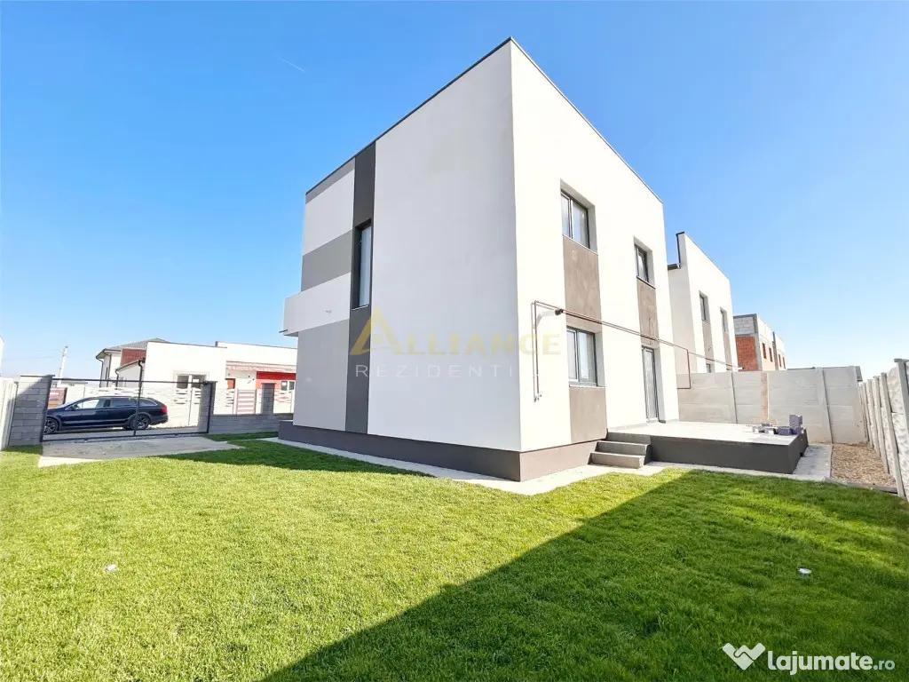 VILA INDIVIDUALA MODERNA | P 1E | 4 camere | Incalzire prin 