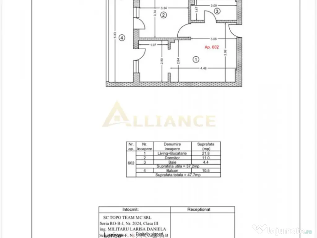 Apartament 2 camere open space Popesti Leordeni 