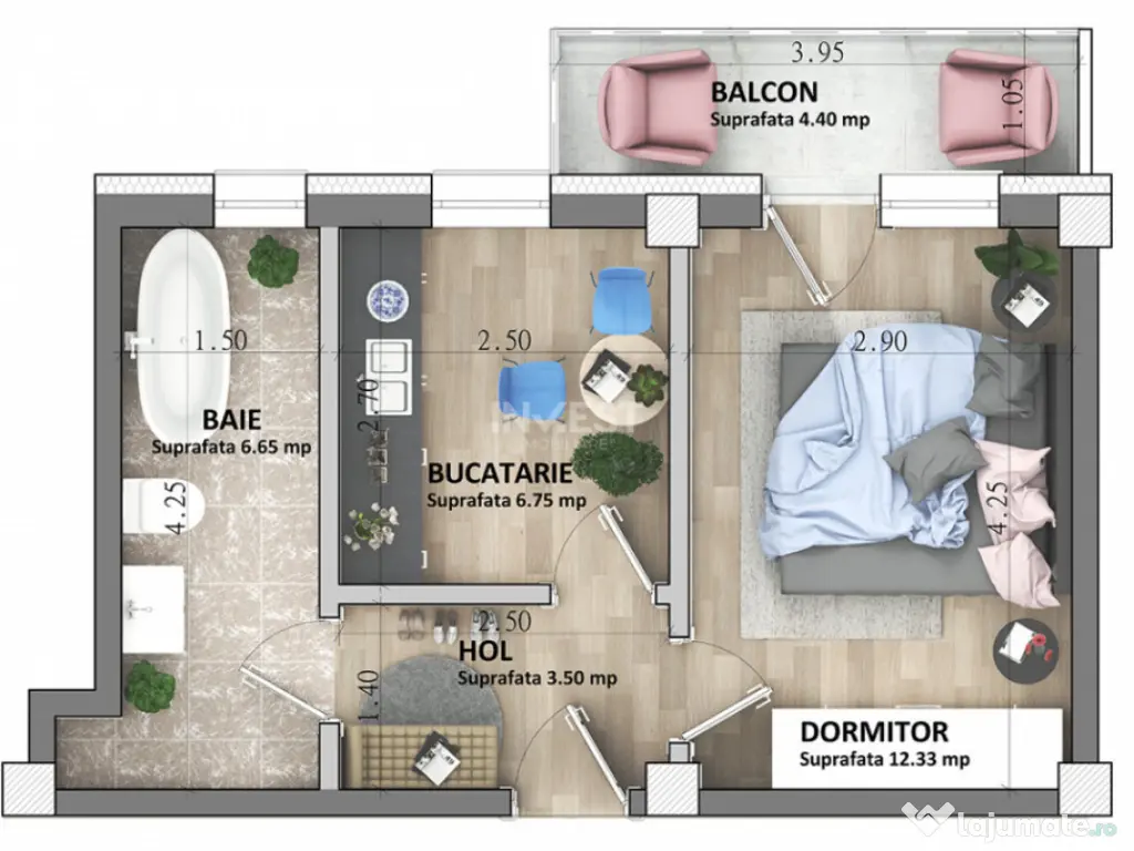 COMISION 0% , APARTAMENT 1 CAMERA , LOC DE PARCARE INCLUS , 