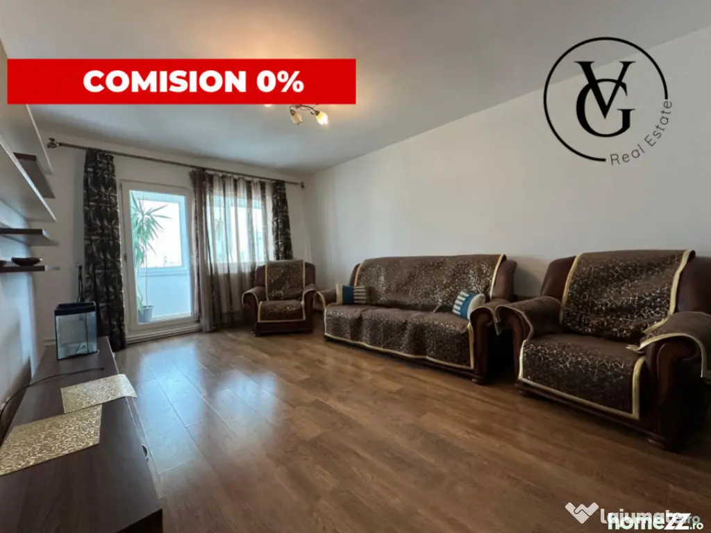 Apartament decomandat | 3 camere | zona Gara | luminos E-V 