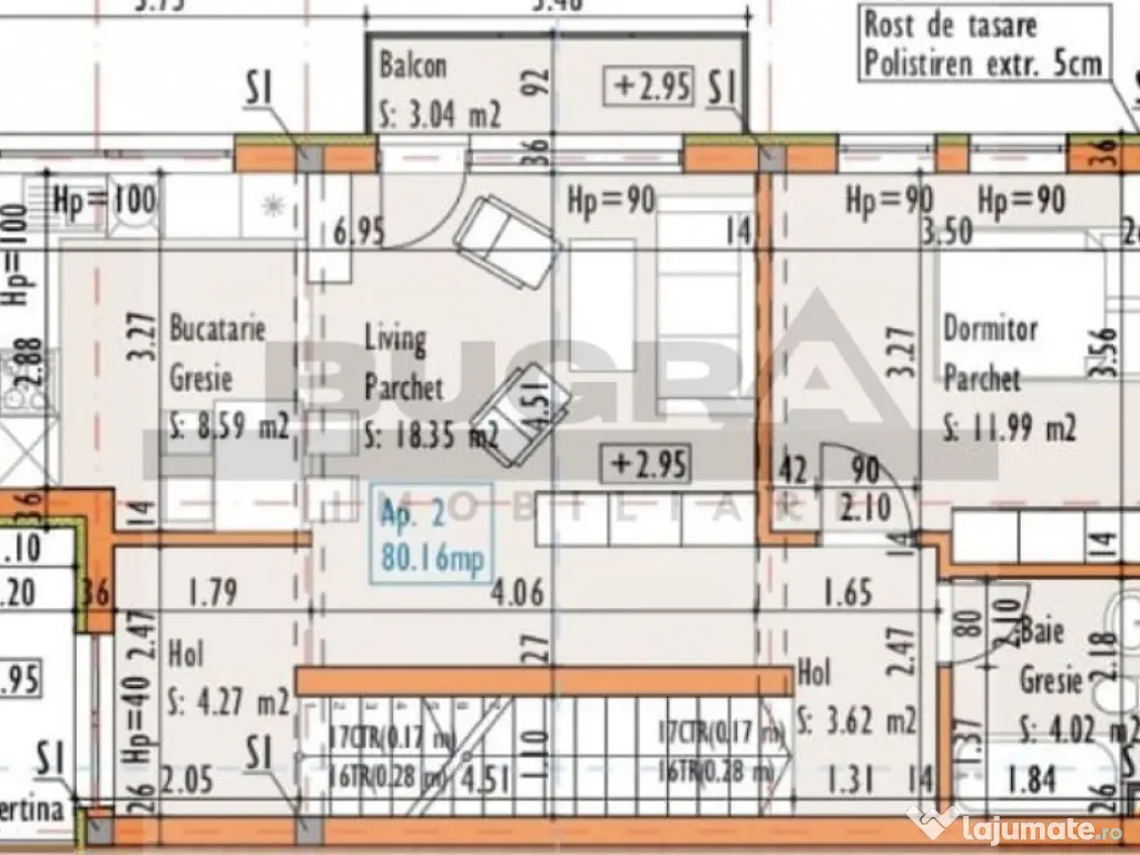 Apartament 4 camere, 100 mp, gradina, parcare, zona Traia... 